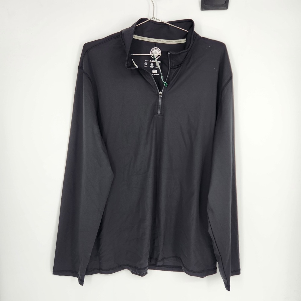 Flag & Anthem Men's XL Black Madeflex Quarter Zip Long Sleeve Jacket NWT